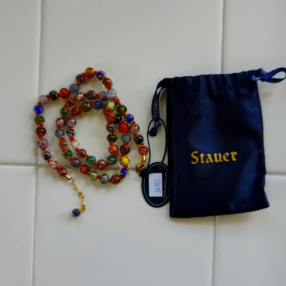 Stunning genuine Murano glass necklace!